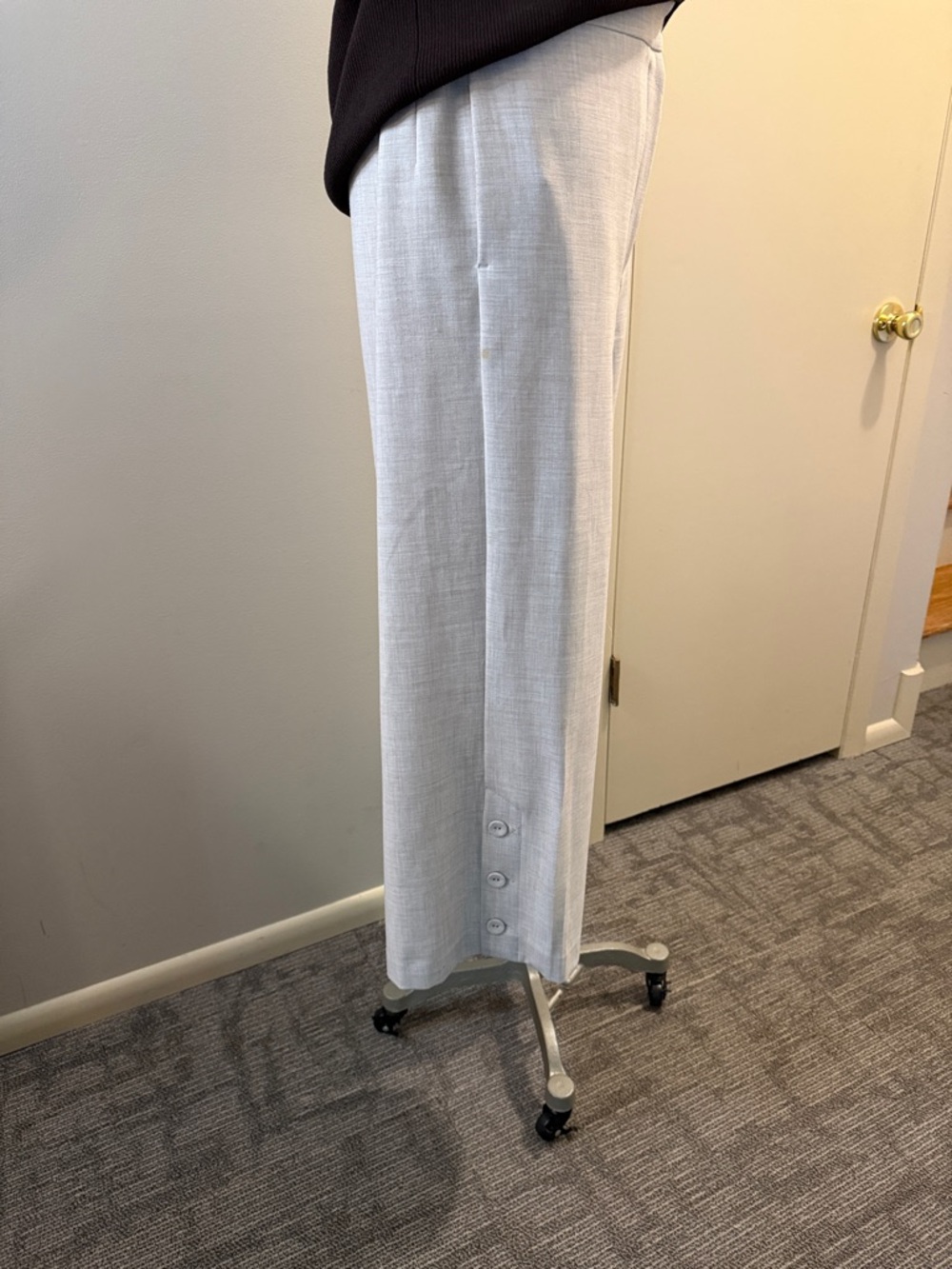 Ann Taylor Drapery Marina Wide -Leg Cropped Pants - Picture 5 of 17